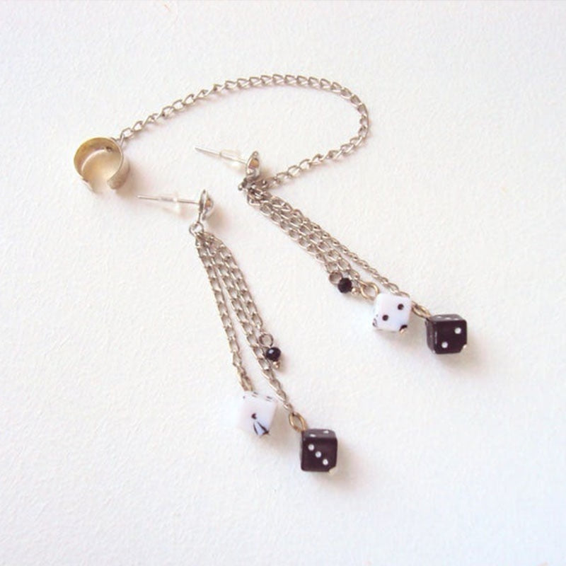 Dice Cuff Earrings